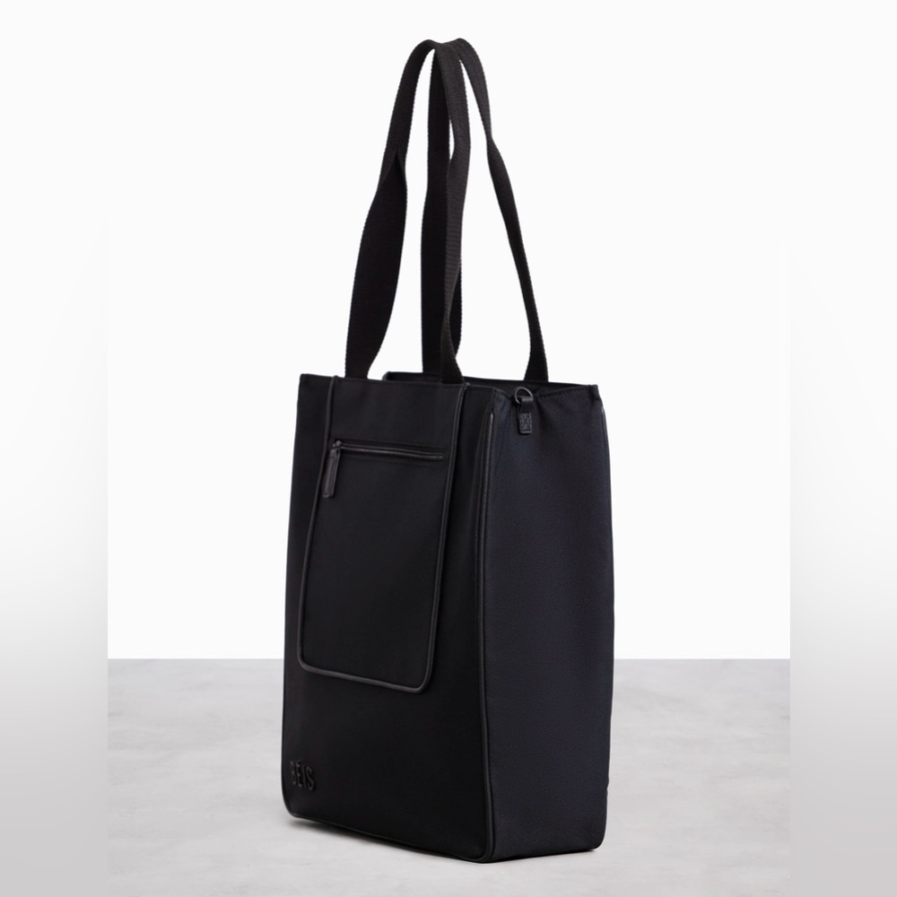 Beis Travel black North to South tote bag